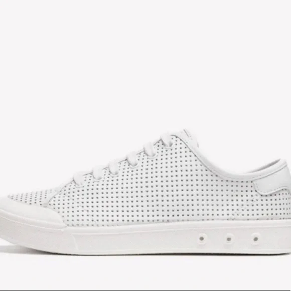 NIB! Rag & Bone Standard Issue Lace Up Sneakers in White. - Picture 2 of 9